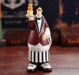 Cute chef Resin Figurine Creative kitchen Crafts European Style for Home Decor