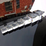 1Pcs Transparent Glass Square Dimple Crystal Ball Home Decor