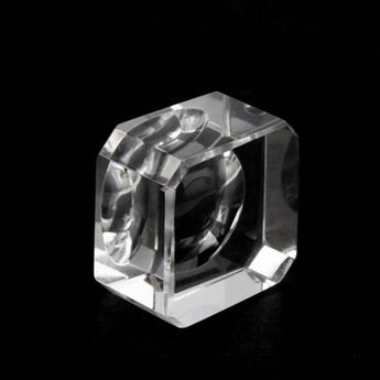 1Pcs Transparent Glass Square Dimple Crystal Ball Home Decor