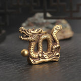 Mouse Gold Money Bag Desk Ornaments Chinese Style Brass Animal Rat Decorations Home Decor