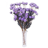 Newly Foam PE 15 Heads/pc Rose Artificial Flowers Decor Home Decoration