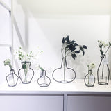 Iron Vases for Plants Shelving Flower Vase Garden Modern Creative Vase for New Year Decor Home Decoration