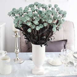 Newly Foam PE 15 Heads/pc Rose Artificial Flowers Decor Home Decoration