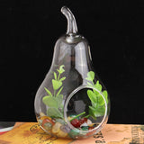 Modern Pear Shape Glass Flower Vase Crystal Planter Hydroponic Terrarium Container Pot Home