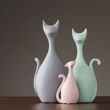 Pink Green Ceramic Deer Rabbit Figurines Home Decoration