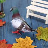 Pigeon Model Fake Artificial Imitation Bird Animal Home Garden Decoration