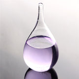 Weather Forecast Crystal Bottle Transparant Water Drop Storm Glass Liquid Wood Base Ornament Home Decor